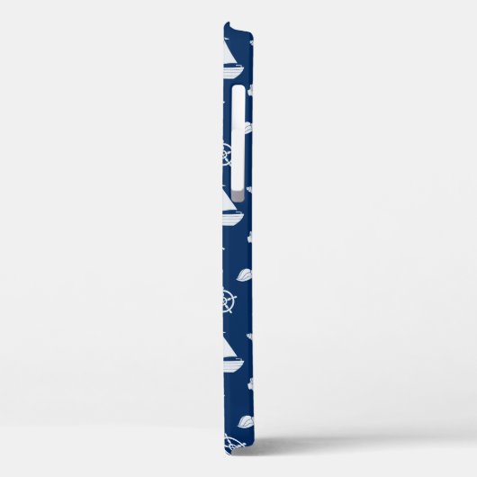 Sailboat & Marine Life Pattern Case-Mate iPhone Hülle (Rückseite / Links)