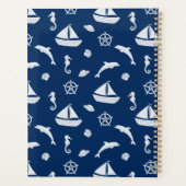 Sailboat & Marine Life Pattern Planer (Rückseite)