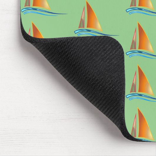 Sailboat Modern Mousepad (Ecke)