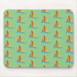 Sailboat Modern Mousepad