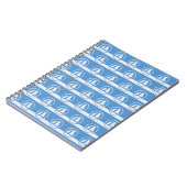 Sailboat Muster angepasste Farbe Notebook Notizblock (Linke Seite)