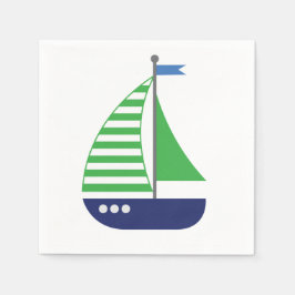 Sailboat Napkins Serviette