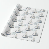 Sailboat Nautic Birthday I Geschenkpapier (Ungerollt)