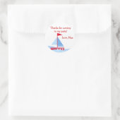Sailboat Nautical Stickers (Tasche)