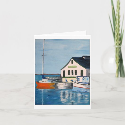 Sailboat Notecard Karte (Vorderseite)