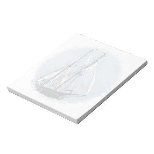 Sailboat Notepad (2) Größen Notizblock (Rotiert)