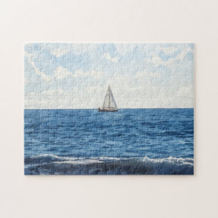 Sailboat Ocean Art Segelpuzzle Puzzle