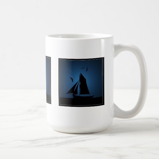 Sailboat Ocean Blue Tasse (Rechts)