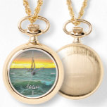Sailboat on Banderas Bay 0884 Necklace Watch Armbanduhr<br><div class="desc">Malerei "Sailboat on Banderas Bay 0884" Sammlung Personalisieren Sie auf der Produktseite oder klicken Sie auf den "Anpassen" Button für weitere Designoptionen. Entworfen aus meinem Bild "Sailboat on Banderas Bay 0884",  die ein Segelboot auf Banderas Bay in Puerto Vallarta,  Mexiko. Matching Produkte sind in dieser Sammlung verfügbar.</div>