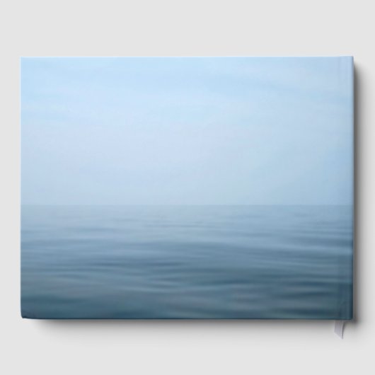 Sailboat On Calm Water for Memorial Service Gästebuch (Rückseite)