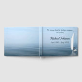 Sailboat On Calm Water for Memorial Service Gästebuch (Voll)