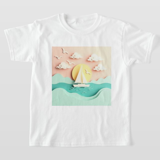 Sailboat on the Sea T-Shirt (Ablage )