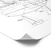 Sailboat-Patent Poster (Ecke)