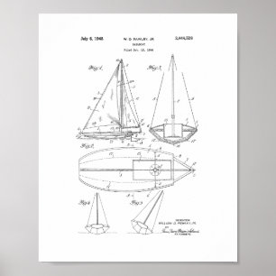 Sailboat-Patent Poster