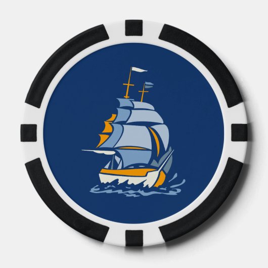 Sailboat-Poker Pokerchips (Vorderseite)