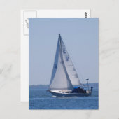 Sailboat Postcard Postkarte (Vorne/Hinten)