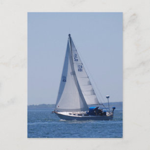 Sailboat Postcard Postkarte