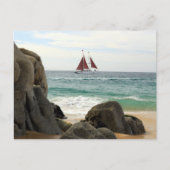 Sailboat Postcard Postkarte (Vorderseite)