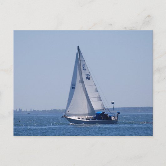 Sailboat Postcard Postkarte (Vorderseite)