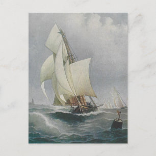 Sailboat Postcard Postkarte