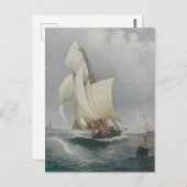 Sailboat Postcard Postkarte (Vorne/Hinten)