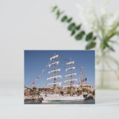 Sailboat Postcard Postkarte (Stehend Vorderseite)