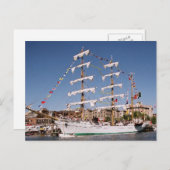 Sailboat Postcard Postkarte (Vorne/Hinten)