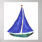 Sailboat Posters & Prints Poster (Vorne)