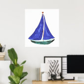 Sailboat Posters & Prints Poster (Heimbüro)