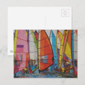 Sailboat Puzzle Pic Postkarte (Vorne/Hinten)