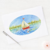Sailboat Reflections Stickers (Umschlag)