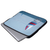 Sailboat Regatta am Lake Michigan Laptopschutzhülle (Vorne Knopf)