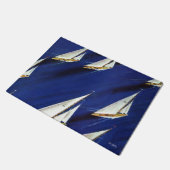 Sailboat Regatta by Ski Weld Fußmatte (Schrägansicht)