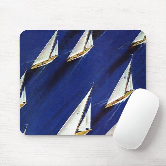 Sailboat Regatta by Ski Weld Mousepad (Mit Mouse)