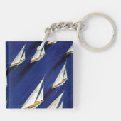 Sailboat Regatta by Ski Weld Schlüsselanhänger (Rückseite)
