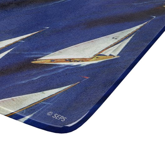 Sailboat Regatta by Ski Weld Schneidebrett (Ecke)