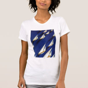 Sailboat Regatta by Ski Weld T-Shirt