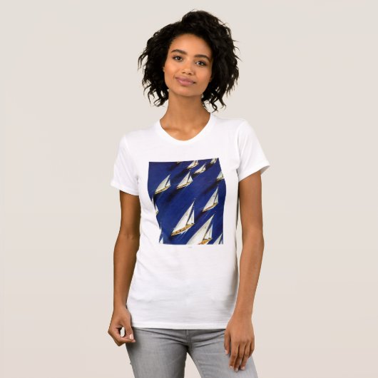 Sailboat Regatta by Ski Weld T-Shirt (Vorne ganz)