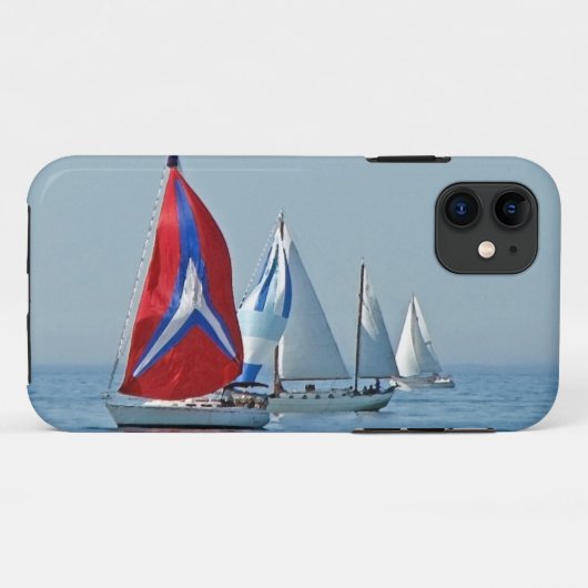 Sailboat Regatta Case-Mate iPhone Hülle (Rückseite (Horizontal))
