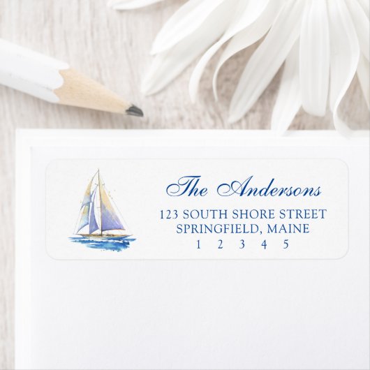 Sailboat-Rücksendeadresse (Insitu)