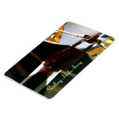 Sailboat Rudder Reflections Flexi Magnet (Linke Seite)