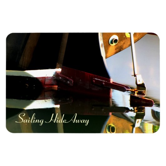 Sailboat Rudder Reflections Flexi Magnet (Horizontal)