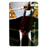 Sailboat Rudder Reflections Flexi Magnet (Vertikal)