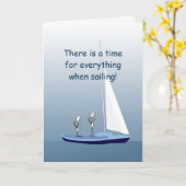 Sailboat Sailing Gebete Custom Grußkarte Karte (Gelbe Blume)