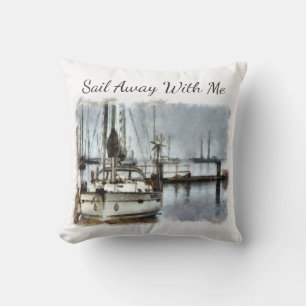 Sailboat Sailing Nautic Thema Kissen