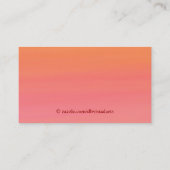 Sailboat Sales Lessons Business Card anpassbar Visitenkarte (Rückseite)