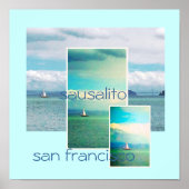 Sailboat - Sausalito San Francisco Poster (Vorne)