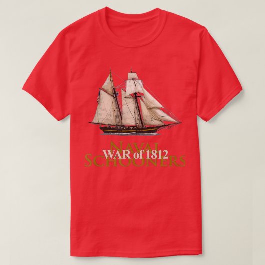 SAILBOAT SCHOONER NAVAL BOAT KRIEG DER GESCHICHTE T-Shirt (Design vorne)
