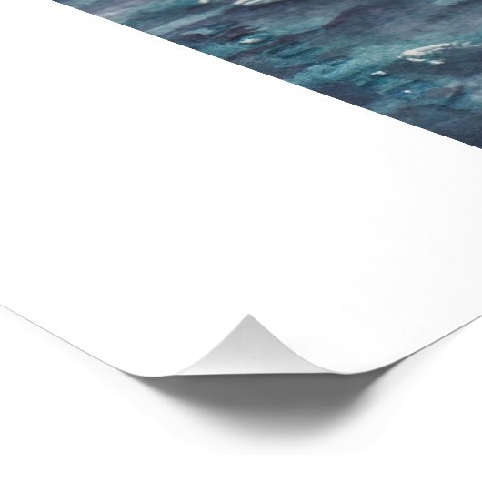 Sailboat Sea Sun Reflection Glossy Poster 20x25 (Ecke)