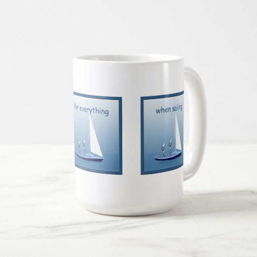 Sailboat Segelfahrer Segelfahrer Gebete Funny Mug Kaffeetasse (VorderseiteRechts)